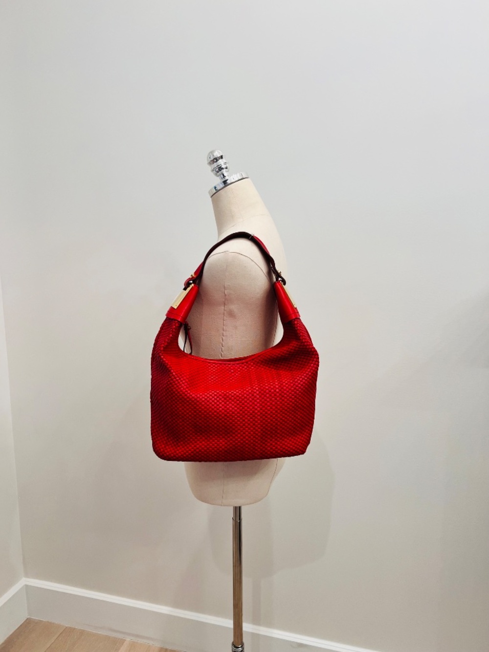 Brand new Ellen Tracy Fabulous Buttery Leather Red Bag